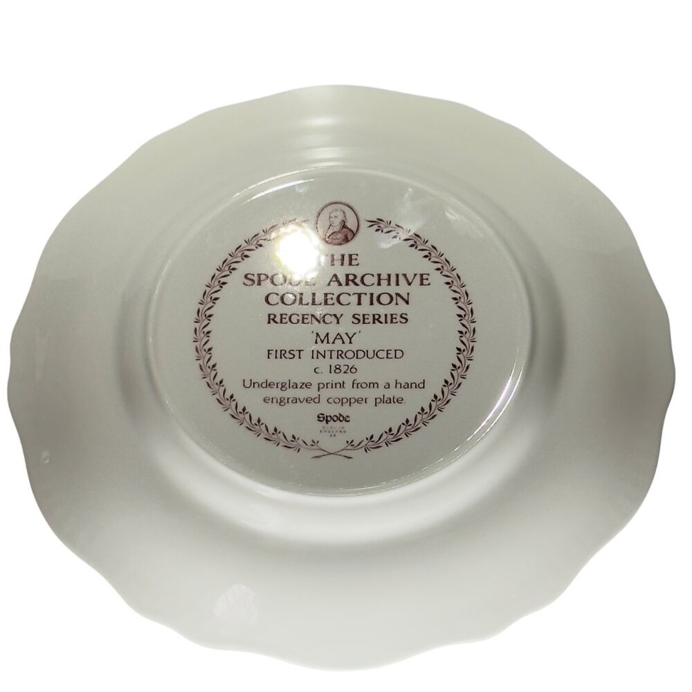 Spode Archive Collection Regency Series "May" 10.75" Dinner Plate 1886 - Picture 9 of 10